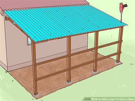 how to add a lean existing shed